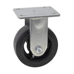 Neumático de goma con rueda de hierro fundido de placa rígida de 5"" x 2"" 1-1770-R - Imagen 1 de 1