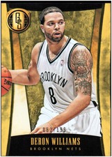 2013-14 Panini Gold Standard Nets Basketball Card #92 Deron Williams /199