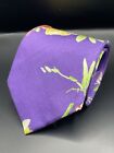 Ralph Lauren Purple Label RLPL Beautiful Floral Shantung Silk Handmade Mens Tie
