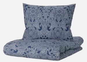 IKEA JATTEVALLMO Doppelbett 200x200 Bettbezug mit 2 Kissenbezügen Bettset dunkelblau - Bild 1 von 3