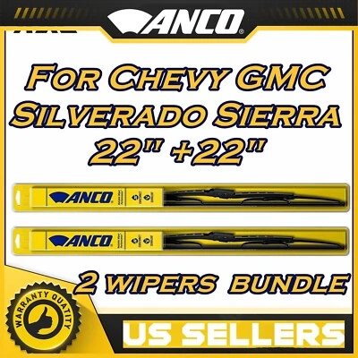 Пара всепогодных стеклоочистителей ANCO для Chevy GMC Silverado Sierra 07-18 - Изображение 1 из 4