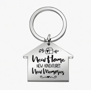 New Home Keyring House Warming Gift First Home Gift Moving House Gift Keyring - Picture 1 of 1