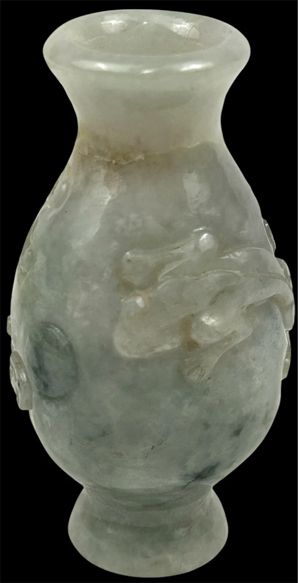 T01686 玉石 小花瓶：真作 古董原始玉中国古董花瓶| eBay