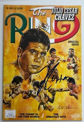 Julio Cesar Chavez Signed The Ring Magazine Boxing JSA SS13508 - Image 1 of 3