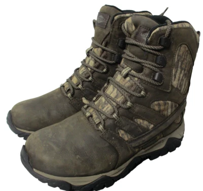 Merrell Moab Timber Thermo 8" Waterproof SR Work Boots Camouflage Mens Sz 9 M - Image 1 of 4