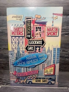 GOODBYE GIRL, MARTIN SHORT, BERNADETTE PETERS, BROADWAY WINDOW CARD/POSTER - Picture 1 of 9