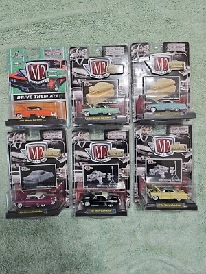 M2 Machines Auto-Thentics (Lot Of 6)  1:64 Die-Cast 1954 Mercury Sun Valley NIB  - Image 1 of 4