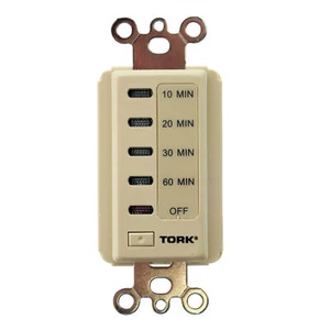 TORK NSI D1060M DIGITAL WALL TIMER SWITCH, 60-MINUTE, 120V 15A 1000W, IVORY - Picture 1 of 4