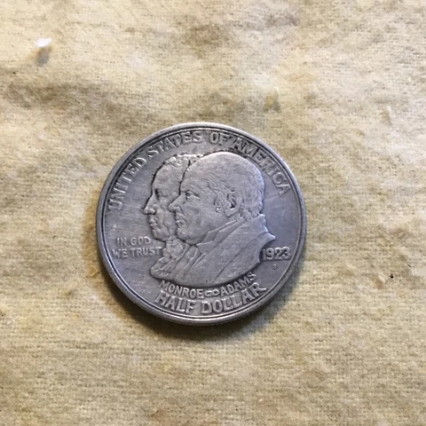 1923 S Monroe Doctrine Half Dollar Commemorative Silver Coin Cover