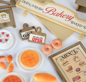 Ricambi panetteria Sylvanian. insegna mensola per torte - accessori vintage Calico Critters - Foto 1 di 15