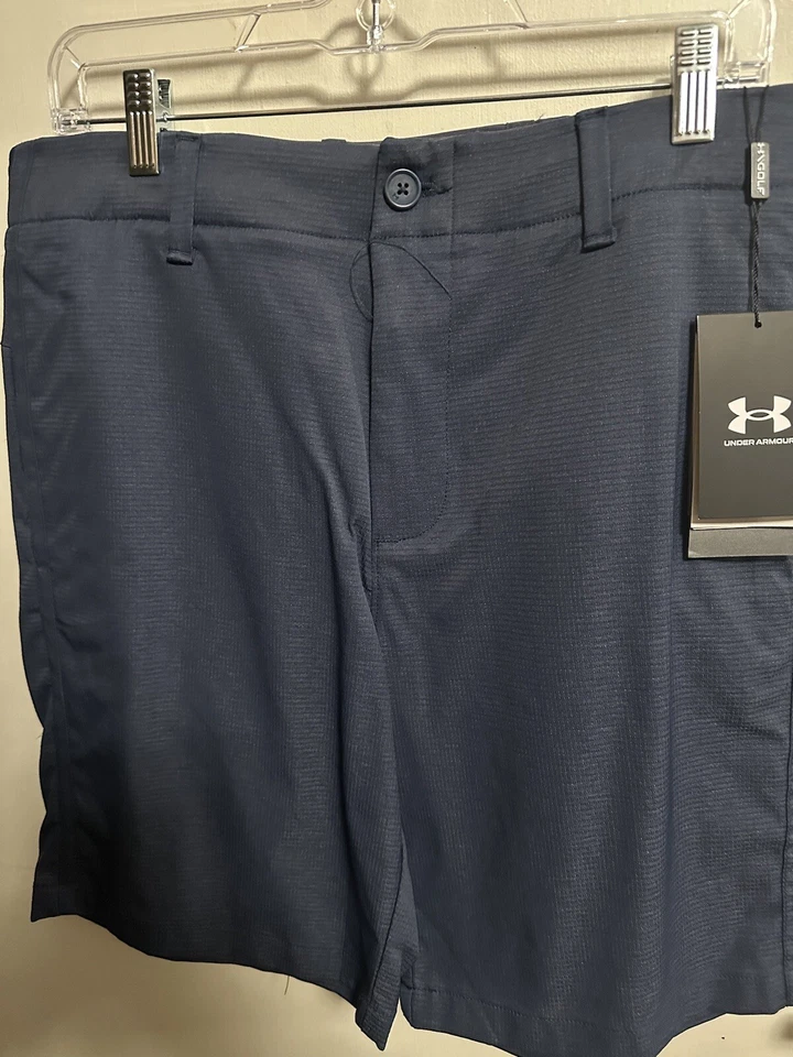 Pantalones cortos Under Armour 2025-NWTS-Under Armour para hombre UA ISO CHILL AIRVENT 10" entrepierna 32 NEGROS Foto 1 de 1
