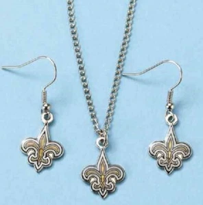 NEW ORLEANS SAINTS NEUES OHRRING- UND ANHÄNGER-SET - TOLLES STRUMPF-FÜLLERGESCHENK! - Bild 1 von 2