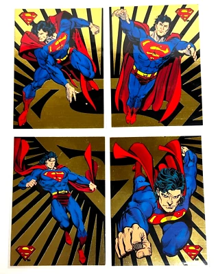1993 The Return of Superman Complete Foil Set SP1-SP4 from SkyBox - Image 1 of 2