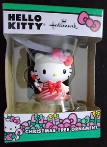 HELLO KITTY Peppermint CANDY CANE DRESS Christmas Ornament HALLMARK New SANRIO - Picture 1 of 19