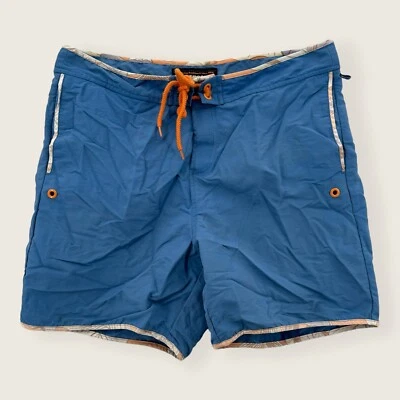 Reyn Spooner Swim Trunks Mens 34 Blue Nylon Mesh Lined Beach Surf Vacation - Image 1 of 4