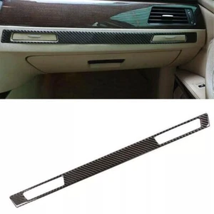 For BMW M3 E90 08-13 Real Carbon Fiber Cover Trim Console Co-Pilot Dashboard 1X - Picture 1 of 8