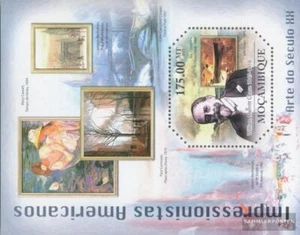 Stamps Mosambik 2011 Mi miniature sheet 475 MNH 2011 American Impressionists - Picture 1 of 1