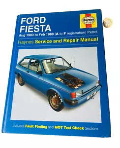 Book Car Ford Fiesta 1983 - 1989 Maintenance Haynes Manual Mechanic Vintage ra - Picture 1 of 5