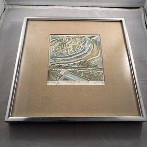 Maiden Castle Dorset Color Print 7/10 Artist Signed 1979 - Picture 1 of 16