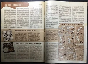 Tintin au Pays de l’or noir L’ECHO ILLUSTRÉ n°31 du 5 août 1950 Bon état - Bild 1 von 3