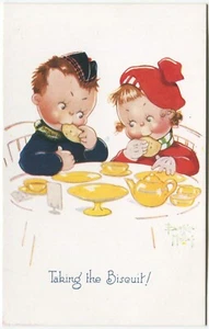TAKING THE BISCUIT, BEATRICE MALLET - Children Comic Postcard, Tuck - Picture 1 of 2