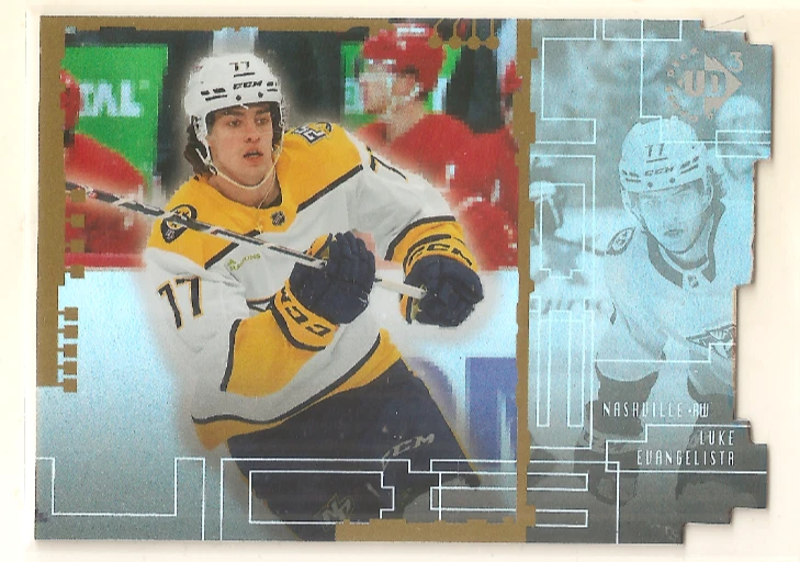 Luke Evangelista 2023-24 Upper Deck Extended UD3 Insert RC #11 Predators - Image 1 of 1