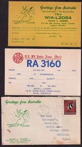 1966 Ham Radio CB Amateur QSL Cards Postcard RA-3160 WIA-L2054 Australia - Picture 1 of 1
