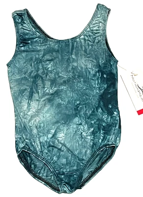 Motionwear Leotardo Body Tanque Verde Azulado Tie Dye Elastizado Nuevo Niña Int 3 4 Foto 1 de 4