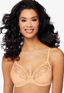 Bali Women's Lace Desire Lightly Lined Underwire Bra in Beige (6543) | Size 36B - Picture 1 of 1