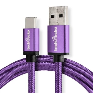 Premium pleciony kabel synchronizacyjny z USB na USB C do szybkiej ładowarki do telefonów Samsung Android - Zdjęcie 1 z 48