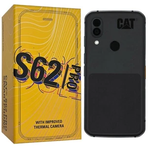 BNIB Caterpillar CAT S62 Pro Dual-SIM 128GB Black Unlocked Rugged 4G LTE SIMFree - Afbeelding 1 van 12