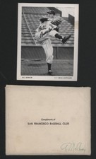 1953 San Francisco SEALS, PCL, Team Set - 24 of 25 w/outer envelope