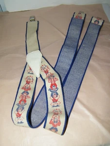 Vintage SELTEN HICKOK ACTION BAK GESTREIFTE HOSENTRÄGER Zirkus Clown Muster Made USA - Bild 1 von 5