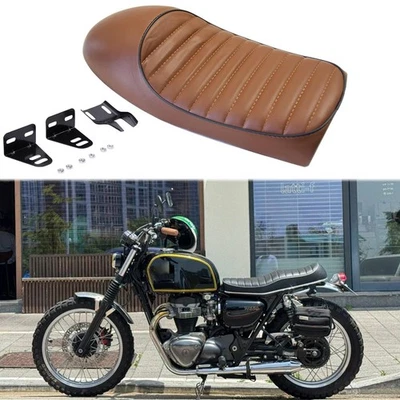 Sillín jorobado asiento café corredor moto vintage Kawasaki W650 W800 KZ400 650 Foto 1 de 4