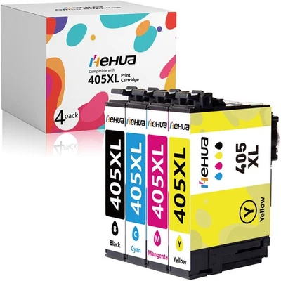 4X Patronen für Epson 405XL WorkForce Pro WF 3820 3825 3830 4820 4825 4830 7830 - Bild 1 von 4