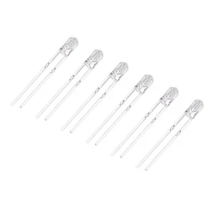 3V Weiß 100 Pcs LED-Diode 3mm 8 Farben LED Leuchtende Farbe Lampe Elektroni UB - Bild 1 von 22