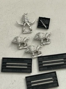Warhammer Classic METAL Wood Elf Beast Keeper Sylvan Boars Tamer OOP Wood Elves - Picture 1 of 3