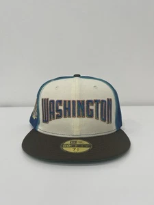 Washington Nationals New Era Spellout 2019 All Star Patch Fitted Cap Hat 7 5/8 - Picture 1 of 4