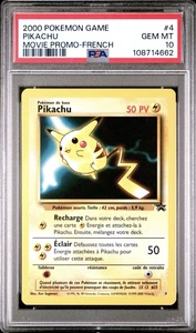 2000 Pokemon FRENCH Movie Promo Pikachu 4 PSA 10 GEM MINT - Picture 1 of 2