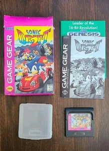 Sonic Drift 2 Complete CIB Game Box Manual GOOD - Sega Game Gear w/Poster Insert - Picture 1 of 15