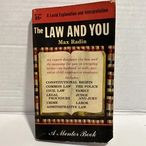 The LW and You by Max Radin Mentor Paperback 1948 - Picture 1 of 9
