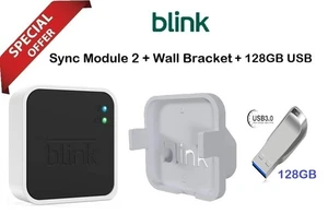 Blink Sync Module 2 + Wandhalterung + 128GB USB für Amazon Home Security System - Bild 1 von 12
