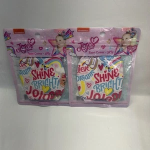 2 JOJO Siwa Kids Cloth Face Mask Washable & Reusable 3-Ply New - Picture 1 of 15