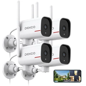 Home Camera Outdoor 2K Pan Rotating 180° Wired Outdoor Security Cameras with ... - Picture 1 of 8