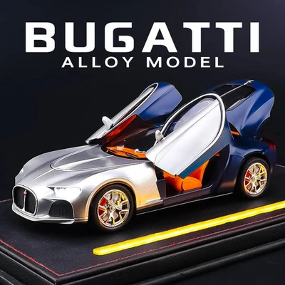 1:24 Bugatti Atlantic Super Luxury Sport Car Alloy Diecast Model Sound & Light  - Image 1 of 4