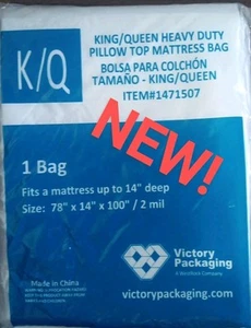 🚨SIEG UMZUG ODER AUFBEWAHRUNG MATRATZENTASCHE 78x14x100 PASST QUEEN KING MIT KISSEN TOP - Bild 1 von 6