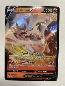 Reshiram V - 024/195 - Half Art - Silver Tempest - Pokemon - Near Mint/Mint - Foto 1 di 1