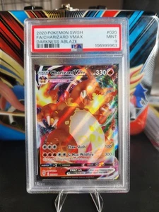 PSA 9 MINT Charizard VMAX Full Art 2020 Pokemon SWSH Darkness Ablaze 020/189 - Picture 1 of 2