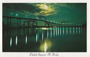 Postcard MN Duluth-Superior Hi Bridge Lake Superior RPPC c1958-62 NrMINT Unused - Picture 1 of 1