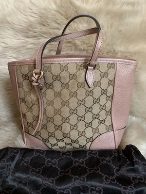 Bolso de Mano Gucci Pequeño de Lona con Correa de Caída y Bolsa para el Polvo Foto 1 de 4